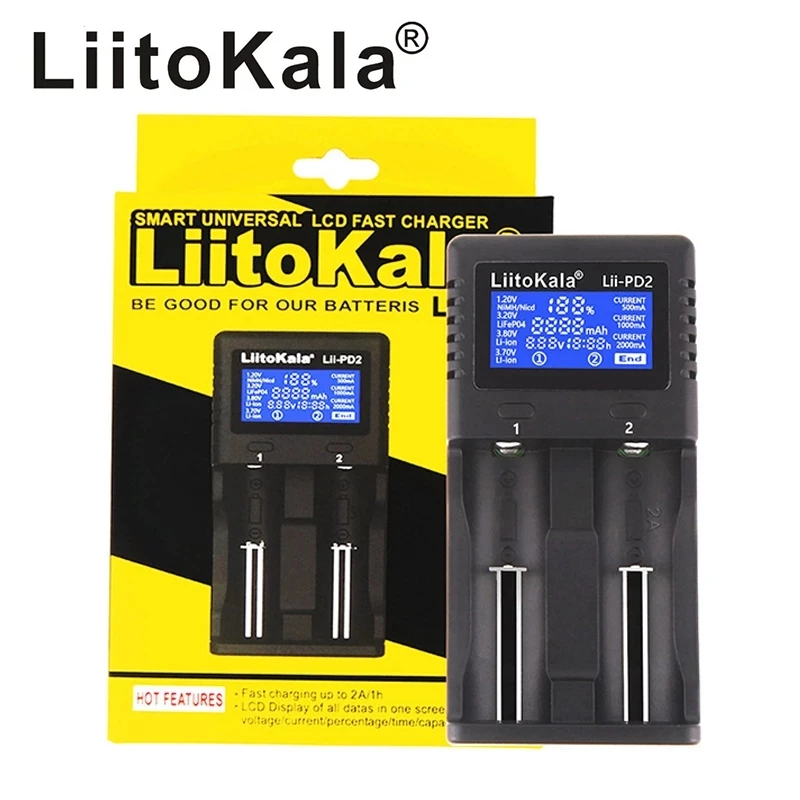 liitokala lii pd4 402 pd2 m4 s4 battery charger 1 2v 3 7v 3 2v aaa aa 21700 nimh li ion battery smart charger free global shipping