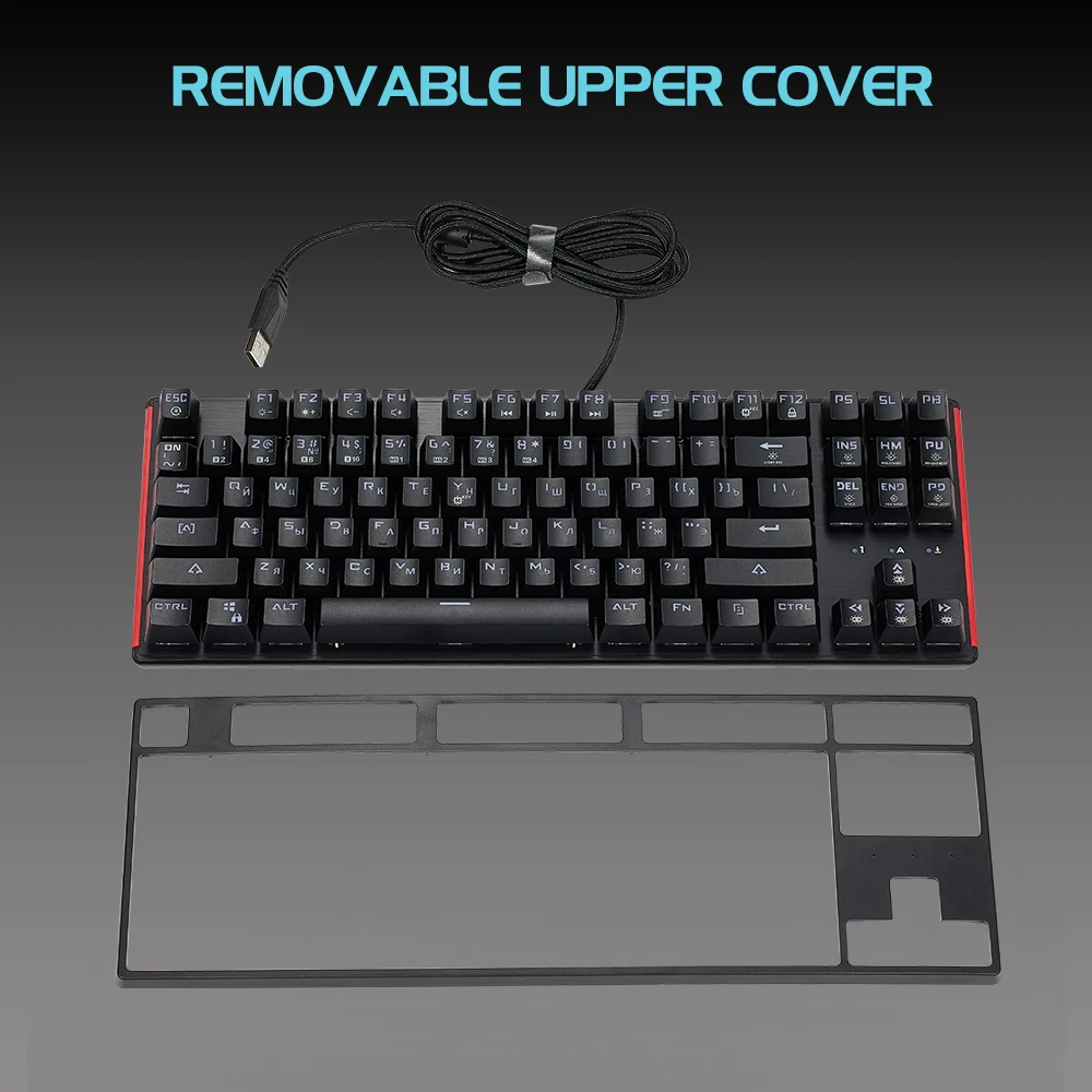 hexgears gk12 mechanical keyboard hot swap kailh box switch 87 key gaming keyboard anti ghosting russian keyboard pcmaclap free global shipping