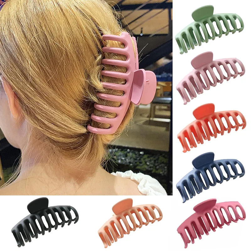 

Hair Accessories Korean Hair Claw Hair Clamp Claw Clip Claw Clip Crab Colours Hot Sale Large Size New Arrival Plastic