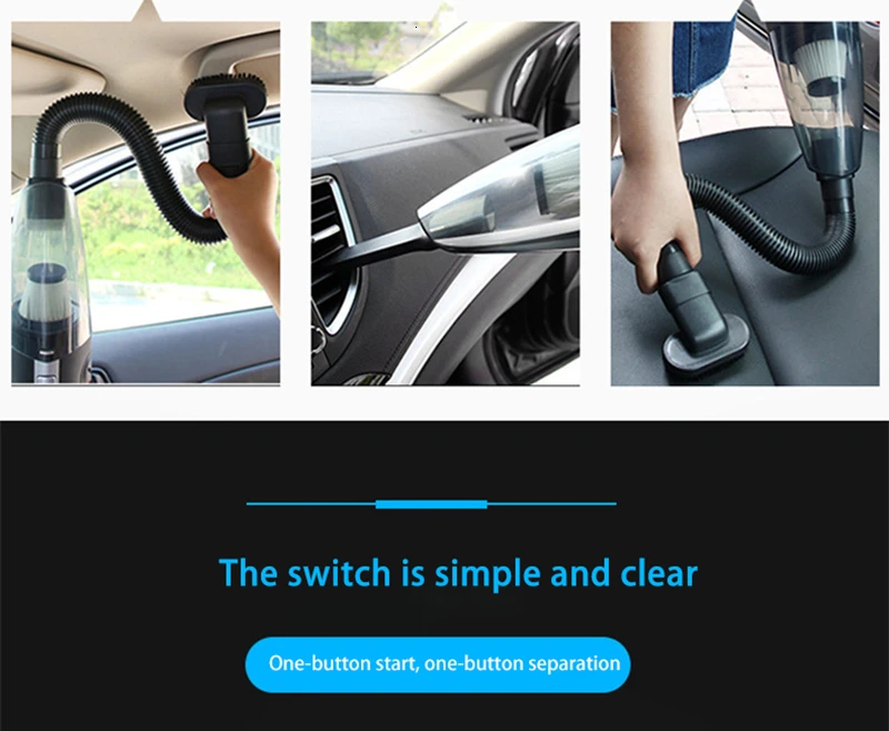 

Portable Car Vacuum Cleaner Wireless Wet And Dry Dual Use Vacuum Cleaner For Auto Clean 120W 12V Handheld aspiradora para auto