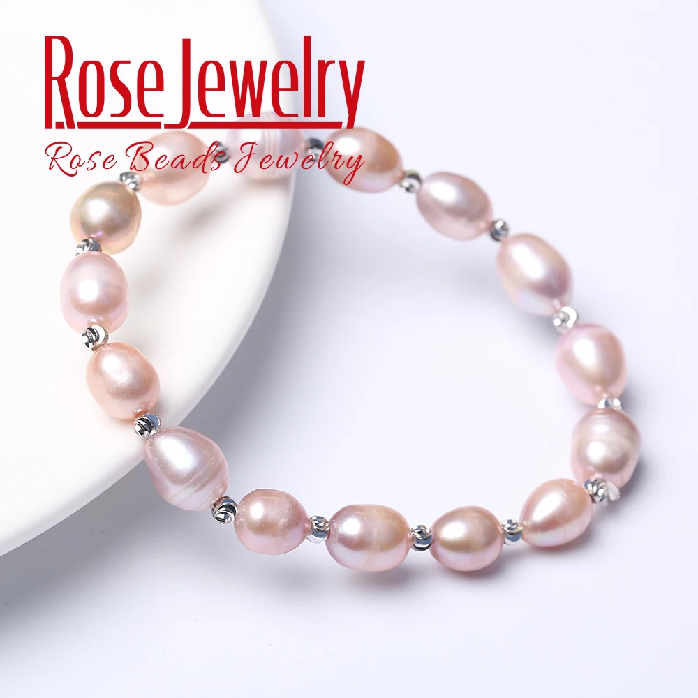 Женский браслет из натурального пресноводного жемчуга 8 9 мм|Плетеные браслеты| |