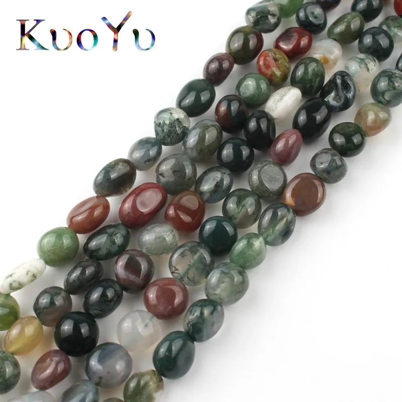 5-7 мм естественный неправильной формы индийские Агаты оникс бусины драгоценный