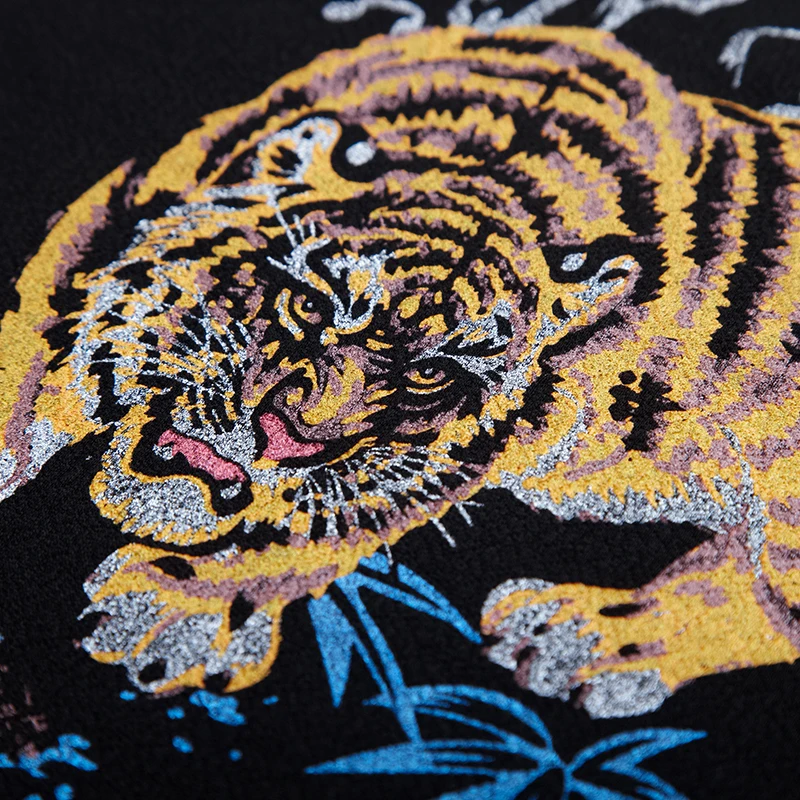 GAAJ men sweatshirt brand mens hoodies streetwear screen print tiger hip hop autumn male hoodie clothes fashion sweatshirts | Мужская