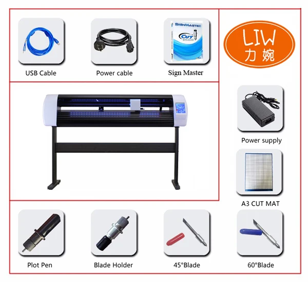 A3 A4 10 Fangle Ear Paper Cutting Plotter With Signmaster add laser engraving machine on wood images - 6