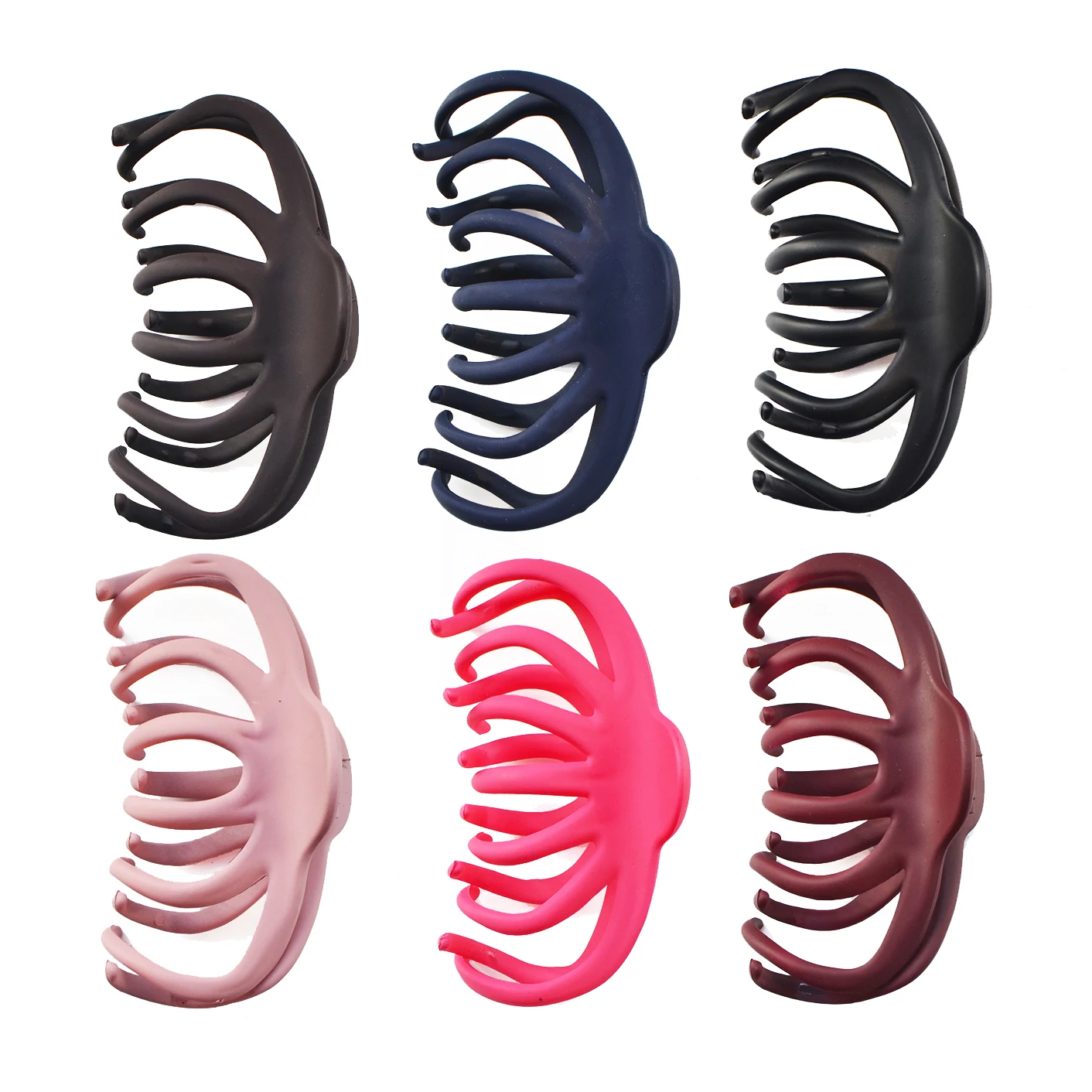 

6 Pcs Big Hair Claws for Women Hair Accessories Girls Korean Hair Claw Clip Fashion Headwear Barrettes Crab 2020