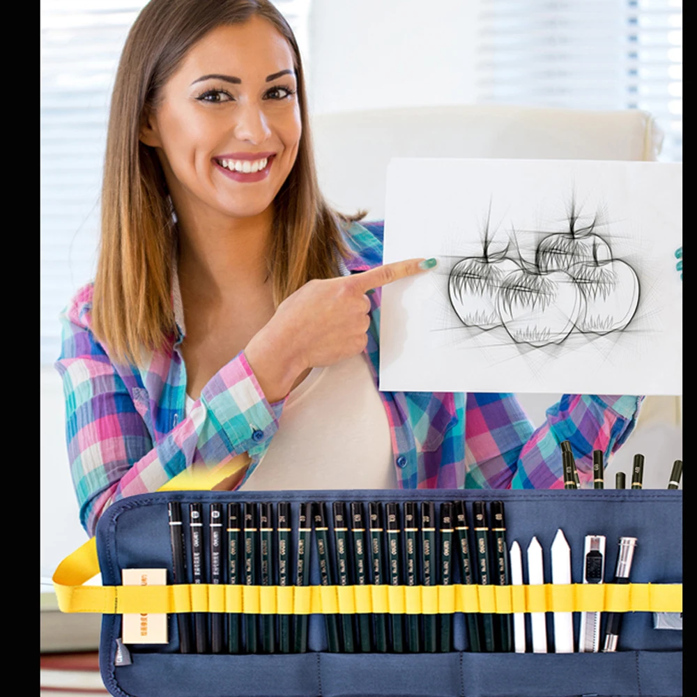 Набор карандашей для рисования художников 27 шт. профессиональные Графитовые