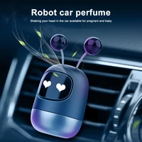 car perfume air freshener cute robot for auto interior decor accessories car diffuser solid aromatherapy air vent freshener