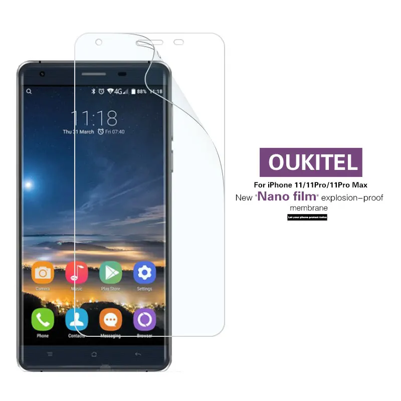 Противоударная мягкая нано-пленка из ТПУ для OUKITEL C4 K6000 Plus K6000Plus, защитная пленка для экрана, не закаленное стекло
