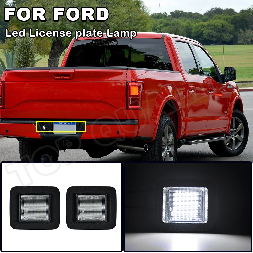 2 шт 12V светодиодный номерной знак светильник лампа без ошибок для Ford F 150 F150 2001 2020