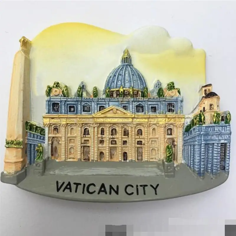 Ватикан 1 шт Горячие 3D городской холодильник сувенирные магниты для холодильника