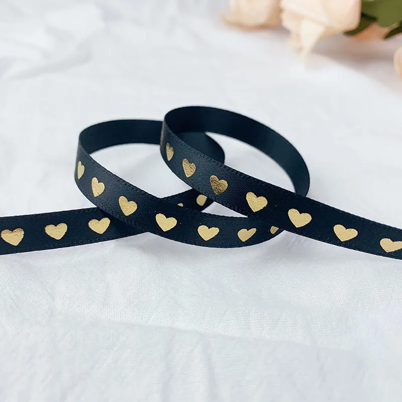 Ленты атласные для рукоделия 5 ярдов 10 мм лента с рисунком | Дом и сад