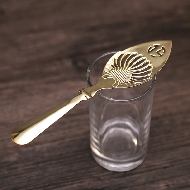 Новый Нержавеющая сталь ложка для абсента коктейль бар посуда горький совок