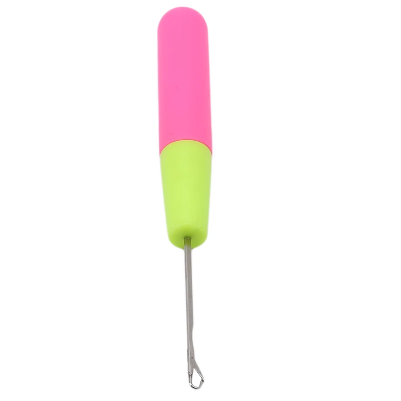 New Fashion Crochet Hook Interlocking Lock Hair Braid Metal Needle Threader Plastic Handle Knitting Needles | Дом и сад