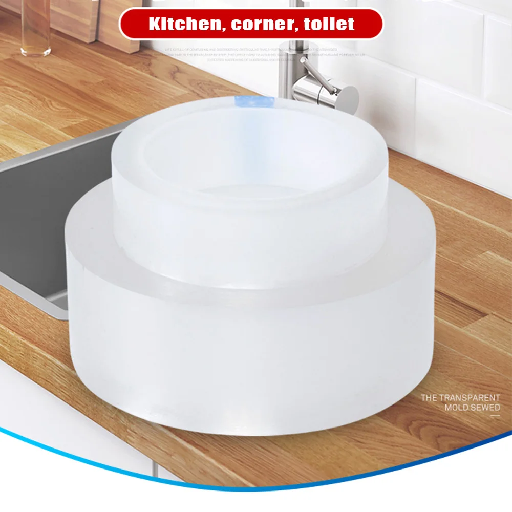 Кухонная раковина плесени Водонепроницаемая самоклеящаяся лента прозрачная липкая лента силиконовая сильная уплотнительная лента для ванной бассейна уплотнительная лента
