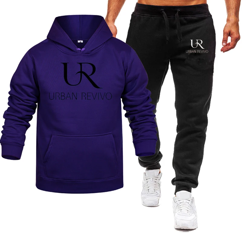 

2021 brand clothing men's autumn and winter hot-selling men's suit hoodie + pants two-piece casual sportswear men's sportswear