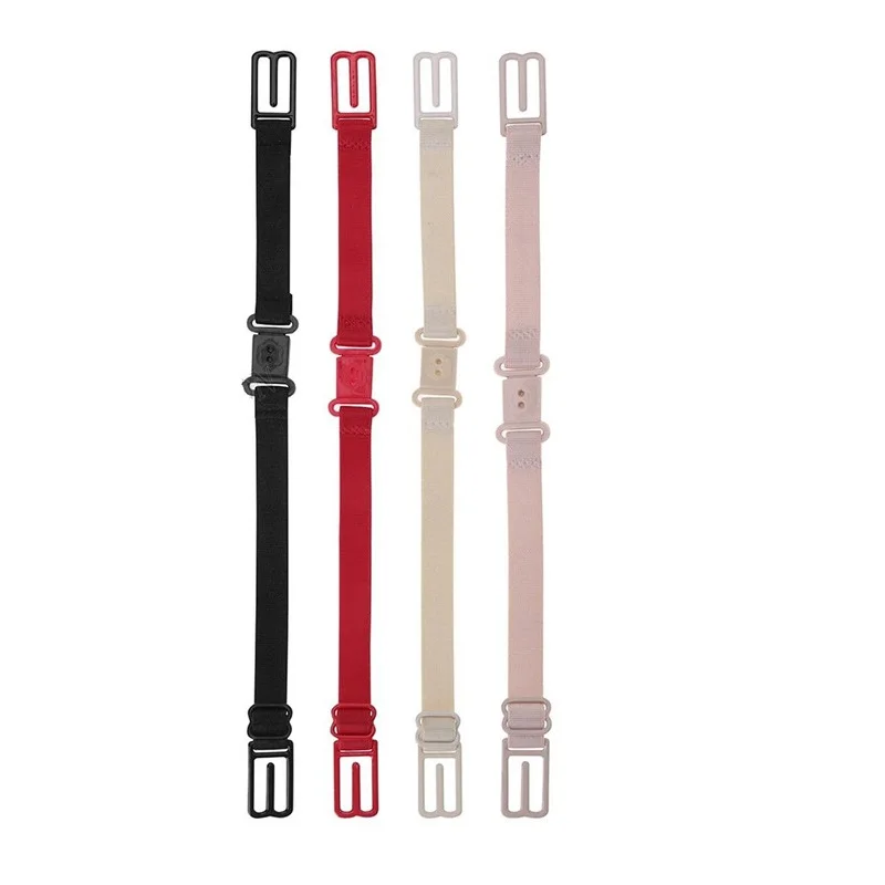 

4pcs Women Elastic Band Non-Slip Adjustable Bra Straps Holder with Buckle