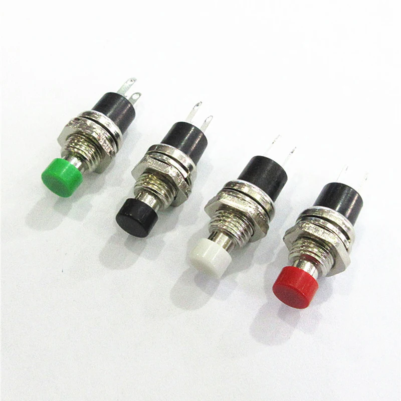 10 шт. PBS 110 7 мм Кнопка с самовозвратом переключатель Нажмите сброса мгновенное