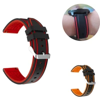 24mm silicone strap quick release watchband for suunto traverse smart watch men outdoor sport rubber replace bracelet belt band