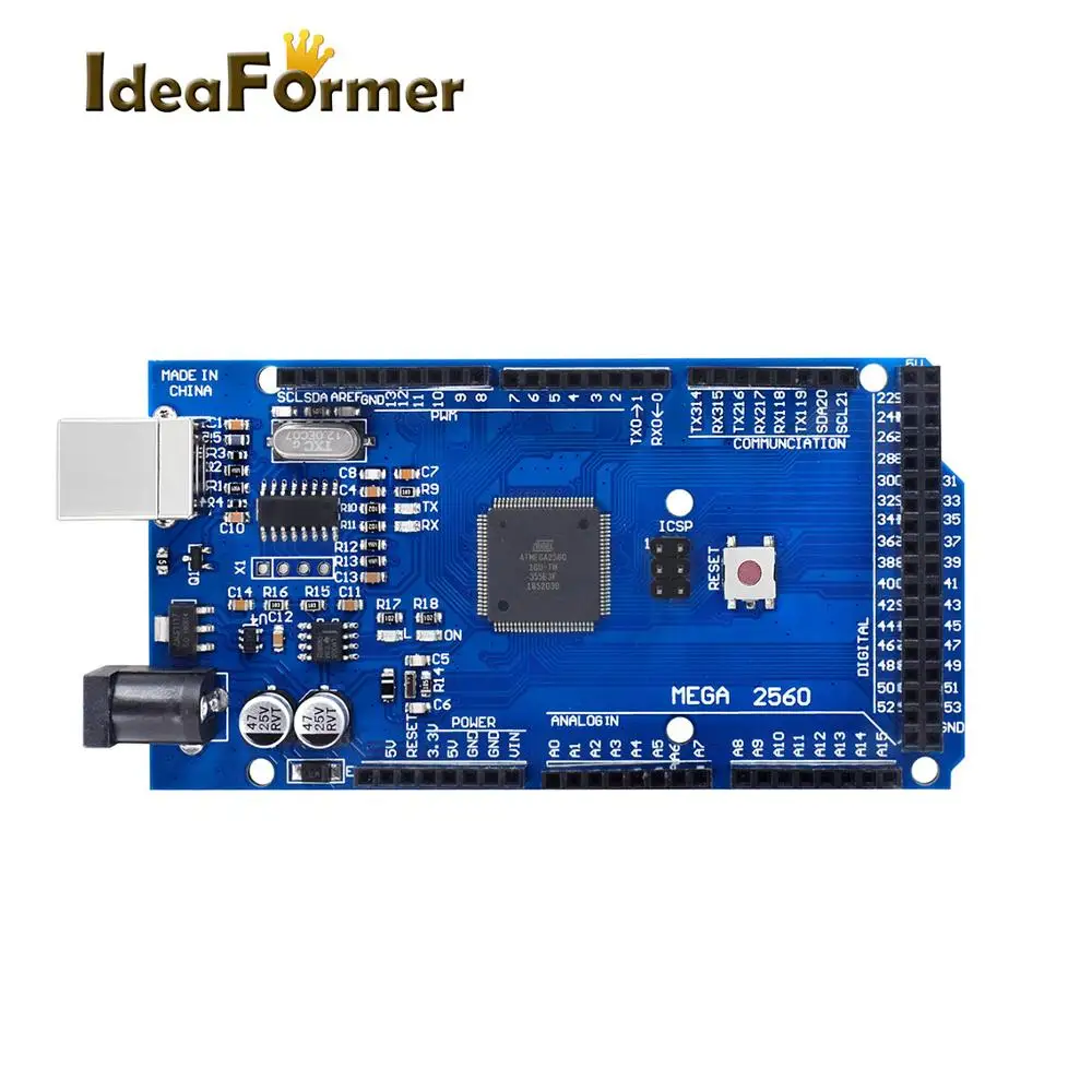 3D-принтеры Мега 2560 R3 доска часть Mega2560 Atmega2560-16au с USB кабель для Arduino совместимый |