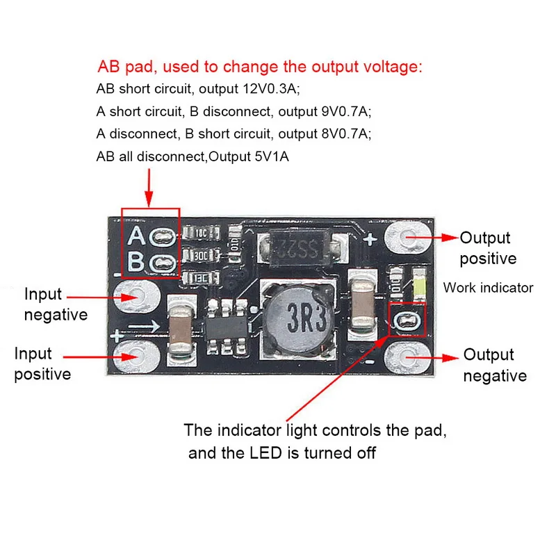 Mini DC-DC Step Up Converte Regulator Supply 3.7V to 12V Voltage PCB Board Module can set 5V/8V/9V/12V | Инструменты
