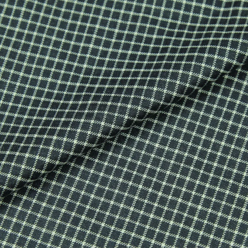 Navy blue geometric plaid design British style wool worsted blended fabric WF216 | Дом и сад