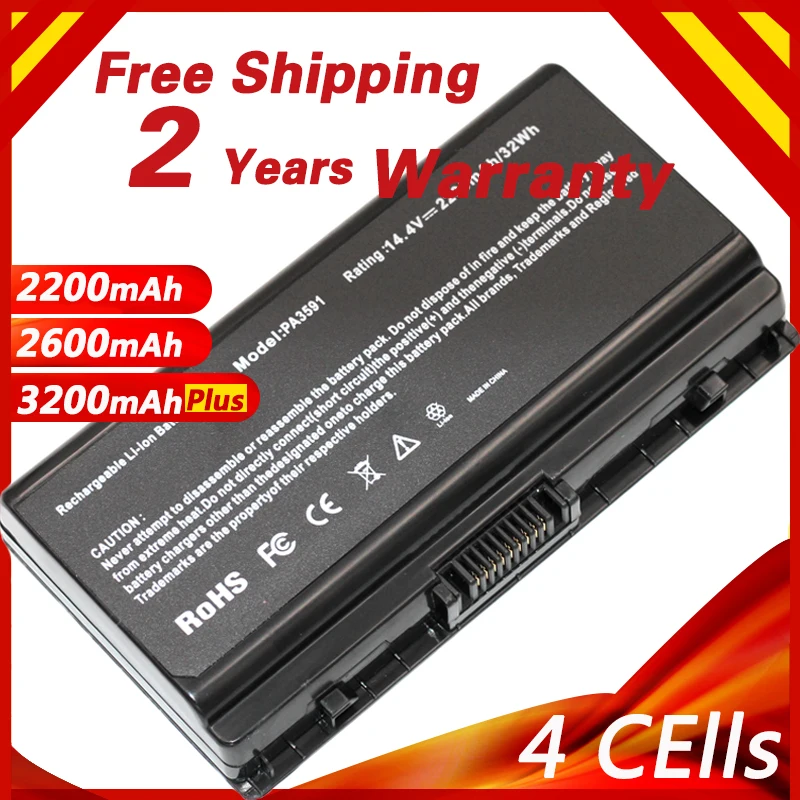Аккумулятор GOLOOLOO PA3591U-1BAS PA3591U-1BRS для Toshiba Equium L40 Satellite L45 L401 L402 4 ячейки | Компьютеры и