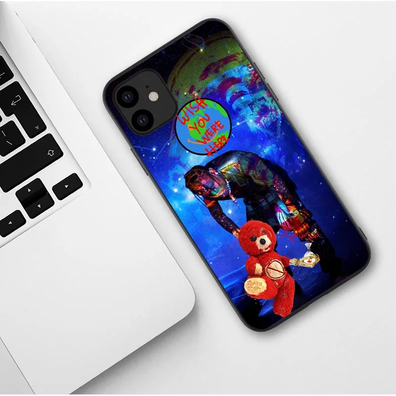 TPU Трэвиса Скотта ASTROWORLD TOUR плюшевый медведь желаю вам быть здесь мягкий чехол для телефона для iPhone X 5S 6 6S 7 8 Plus XR XS MAX XS 11 Pro Max - Цвет: TPU