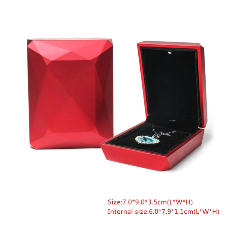 

Jewelry Box Ring Pendant Necklace Storage Gifts Case Packaging Display Organizer Holder Box