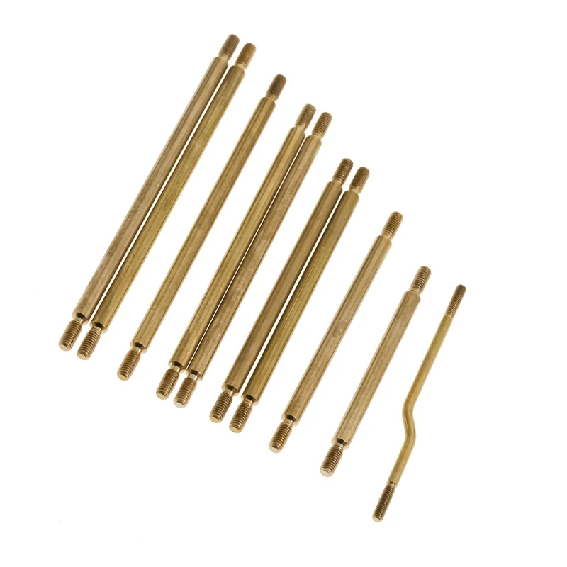 

10Pcs Brass Chassis Lever Rod Pull Rod for 1/10 Rc Crawler Car Axial SCX10 III AXI03007 Upgrade Parts