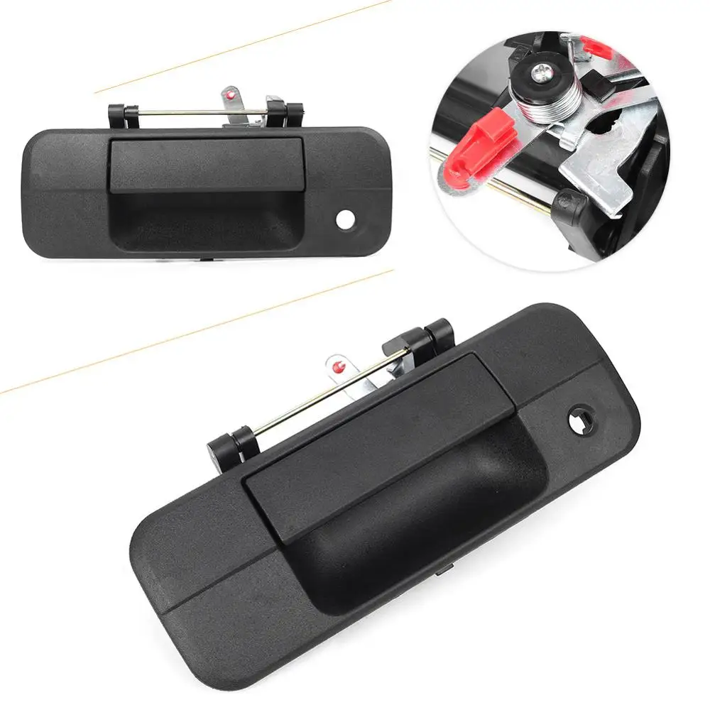 LUCKMART Черная Текстурированная ручка для задней двери автомобиля с отверстием