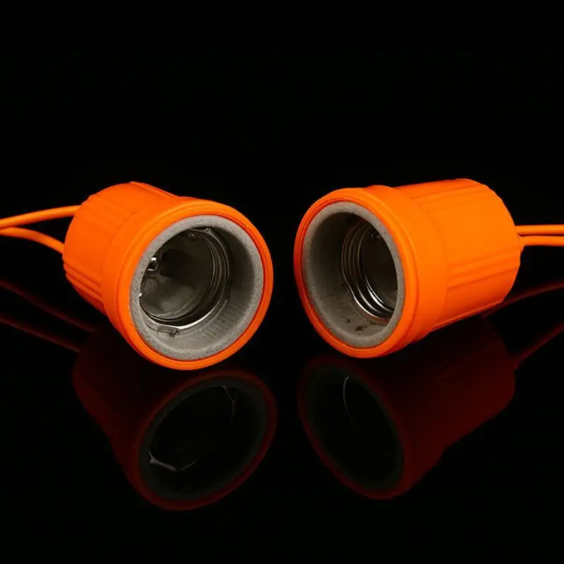 

E27 Ceramic Waterproof Holder Base Screw Light Bulb Lamp Socket Flame Retardant Durable Material Safe Non Electric leakage