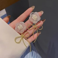 925 silver needle flower earrings korean temperament earrings 925 silver needle fashion jewelry accessories for girls jewelry
