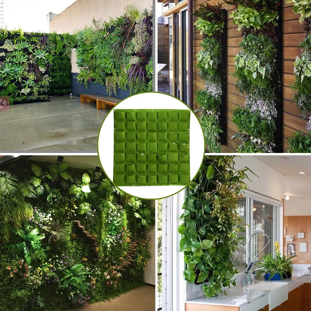 49/56/64 карманы Мешки для посадки Вертикальная подвесная настенная сумка