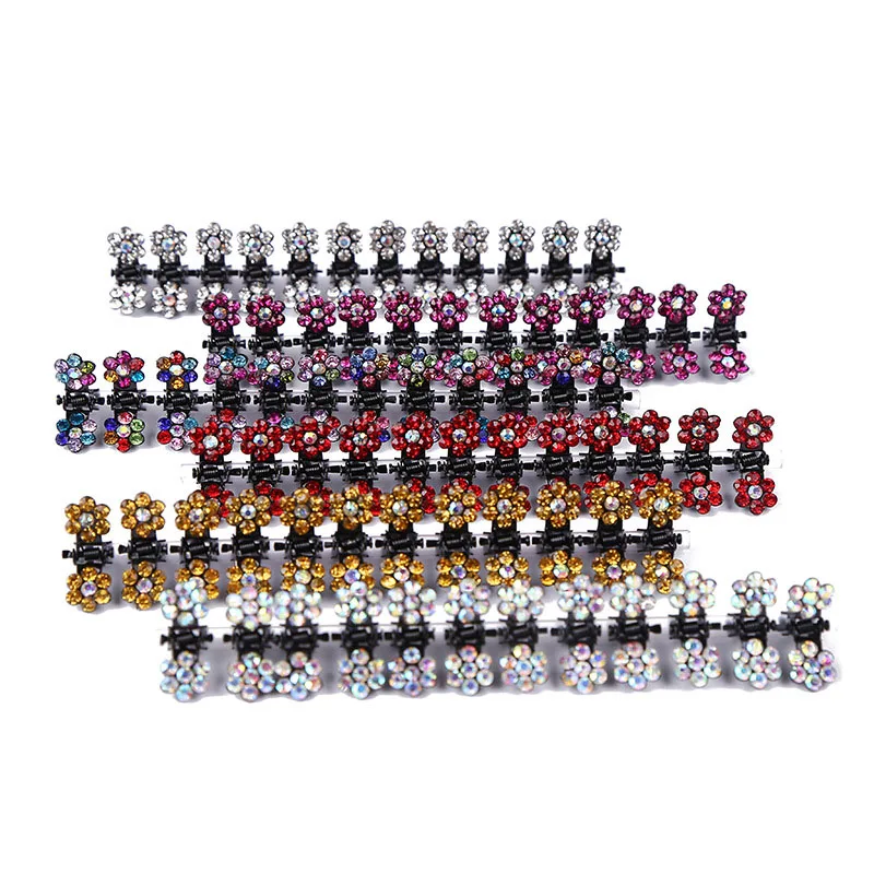 

12PCS Small And Cute Flower Hair Clips Suitable For Little Girls Metal Hair Clips Hair Clips Hair Bands Fashion Hair 2021 New