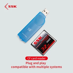 SSK универсальный высокоскоростной USB 2,0 CF кардридер компактный кардридер для ПК ноутбука компьютера SCRS028