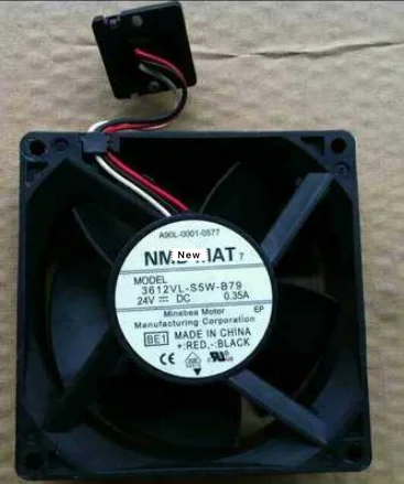 

for NMB-MAT 3612VL-S5W-B79 BE1 DC 24V 0.35A 3-Wire 90X90X32mm Server Cooling Fan