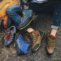 new men waterproof hiking boots mountain climbing shoes outdoor hiking boots trekking sport sneakers men hunting trekking boots