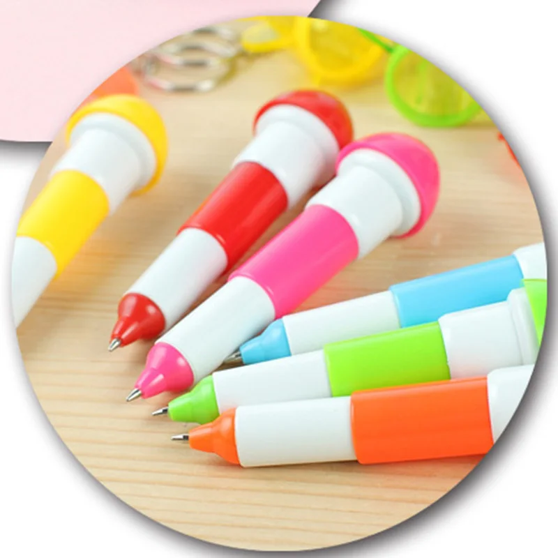 New 36PCS шариковая мини ручка в форме самолета с кольцом для ключей милая Шариковая