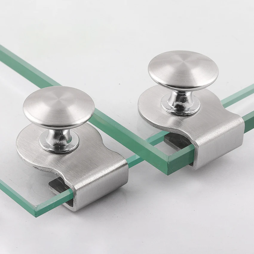 Нержавеющая сталь Стекло дверь тянет мебель ящик для шкафов зажимы тянуть ручки