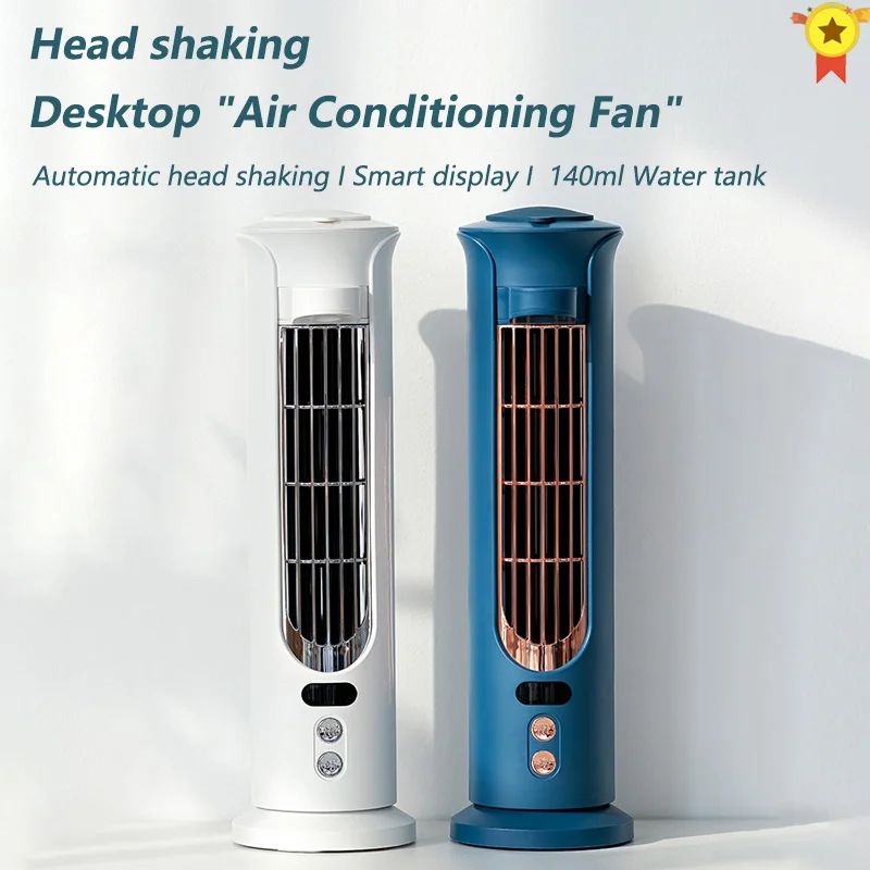 

Air Cooler Fan Mini Desktop Air Conditioner Mini USB Water Cooling Fan Humidifier Purifier Multifunction Summer Tower fan