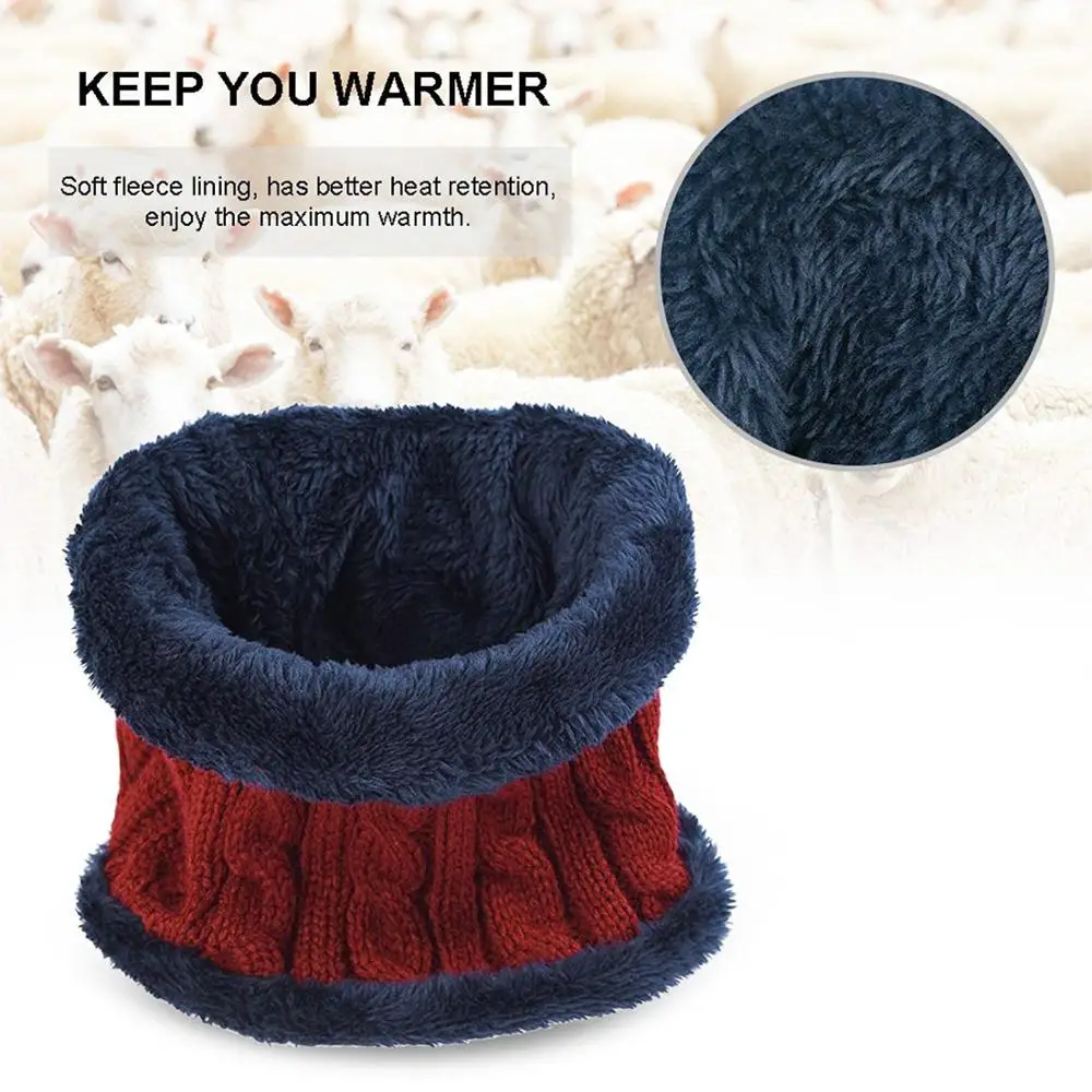 

New Womens Outdoors Winter Hat Warm Thick Beanie Cap Scarf for Winter Knit Ski Beanies