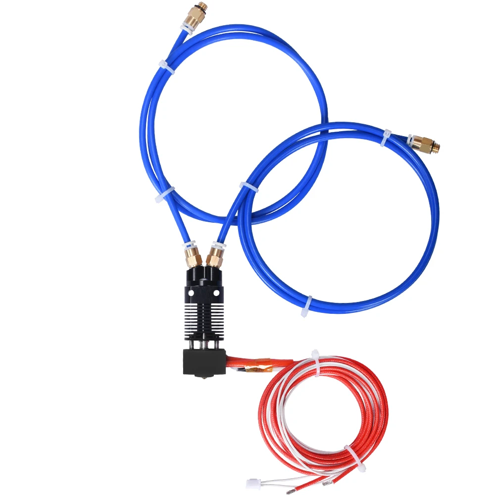 2 in 1 out hotend extruder dual color 1 75mm 1224v 40w upgrade 3d printer parts for cr 10 cr10s pro creality ender 3 free global shipping