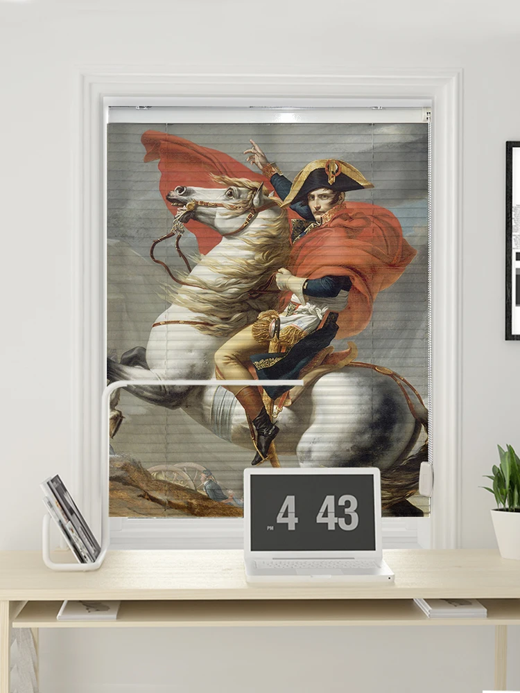 Жалюзи венецианские с принтом алюминиевые водонепроницаемые жалюзи Моны Лизы