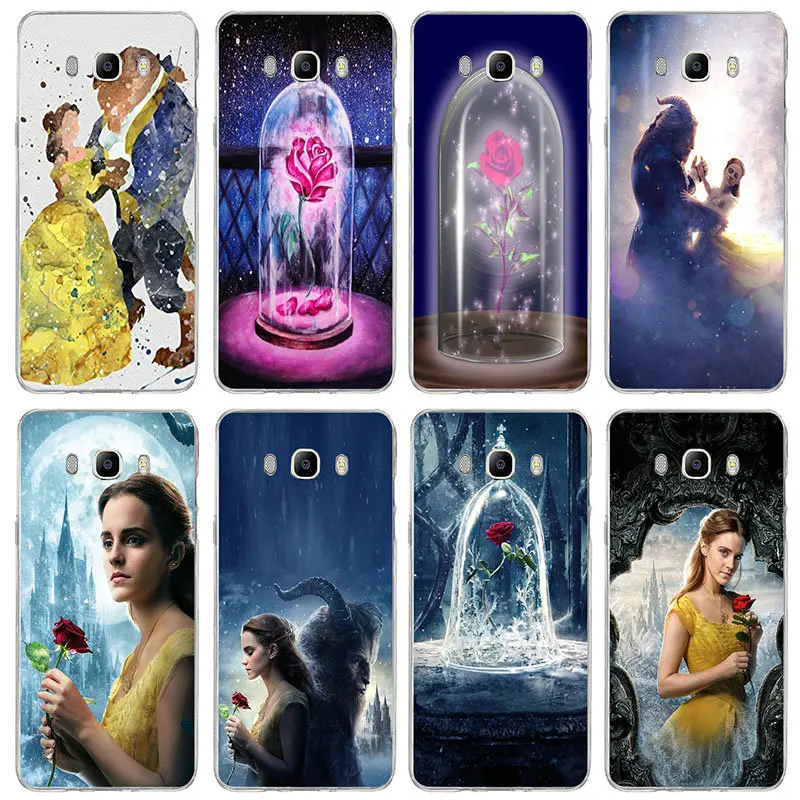 Красота девушка и зверь принцессы с рисунком розы для девочек Чехлы samsung Galaxy Note