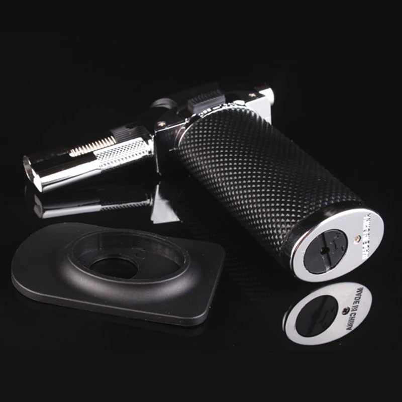 Пистолет распылитель фонарь зажигалка металлический без огня прямой бутановый