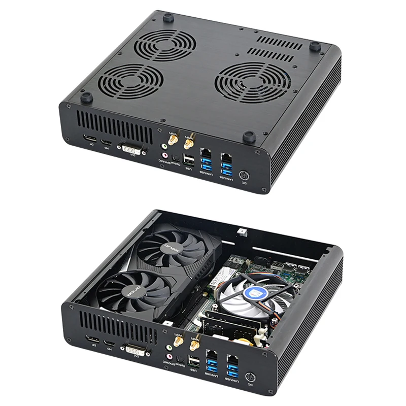 

Low price MINI Gaming PC Intel Core i5-7300HQ i7-7820HQ GTX 1050Ti 4GB 2 * DDR4 Spiel Computer Desktop windows 10 4K DVI HDMI DP