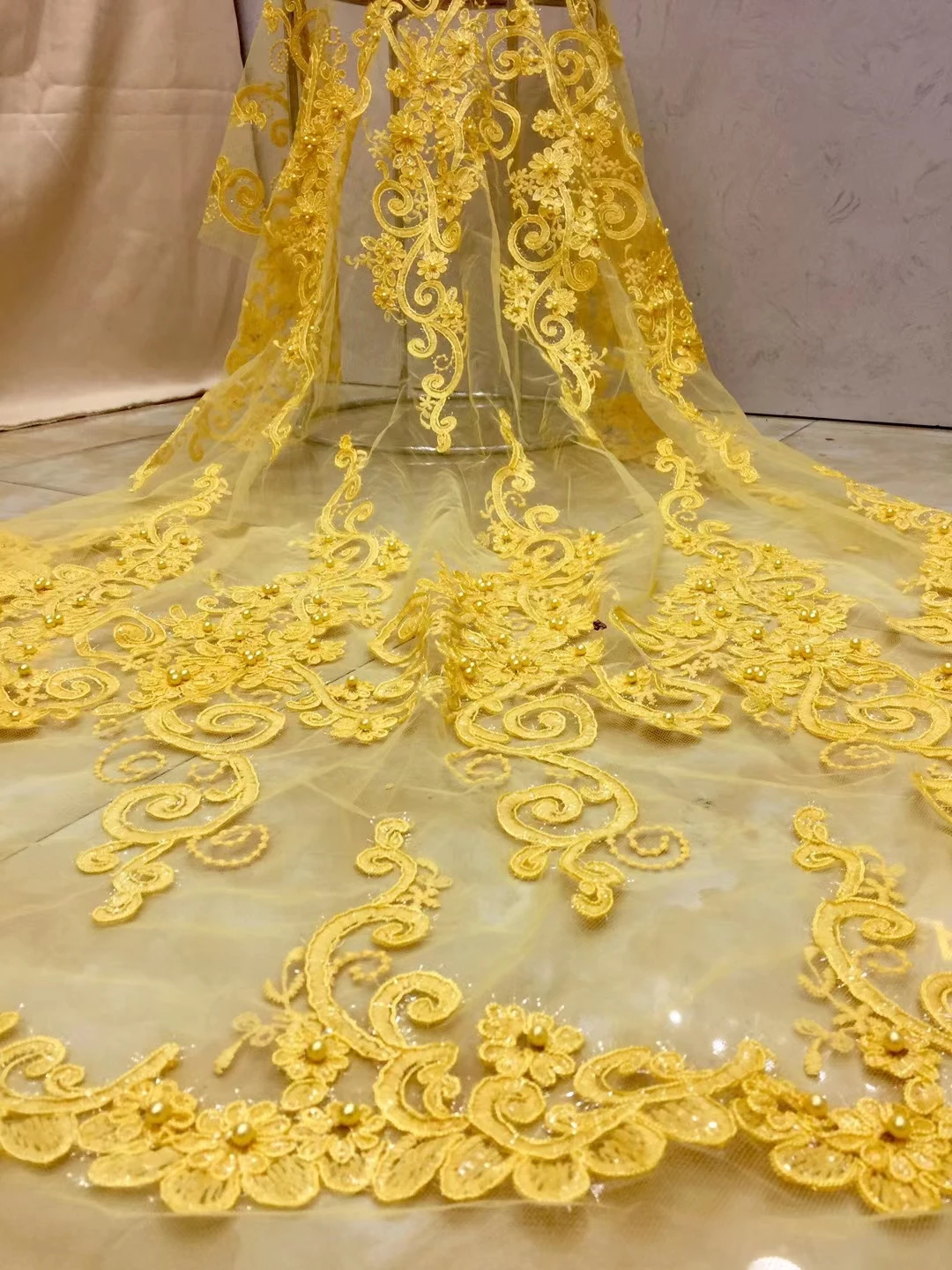 Французская кружевная ткань 2021 высококачественное кружево с бусинами новейшая