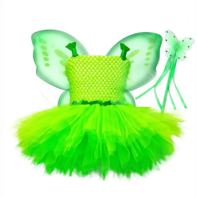 Платье-пачка для девочек фиолетовое с крыльями 2020 Costume2-10Y | Детская одежда и обувь