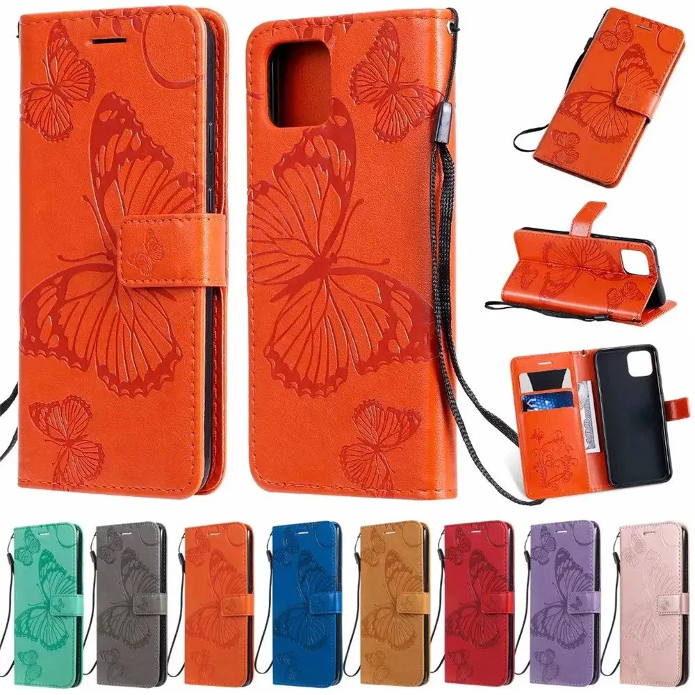 

For Google Pixel 2 XL 3a XL 4 XL Fashion PU Leather Butterfly Cute Patterned Magnetic Flip Wallet Card Slot Stand Case Cover