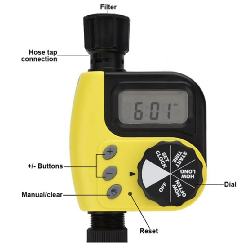 

Garden Watering Time Ball Valve Automatic Electronic Water Timer Home Garden Irrigation Timer Controller System